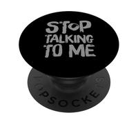 Texto Divertido Antisocial deprimido Divertido por Favor no hables Conmigo PopSockets PopGrip Adhesivo