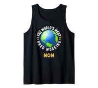 Texto Divertido Diciendo la mamá trabajadora más Dura del Mundo Camiseta sin Mangas