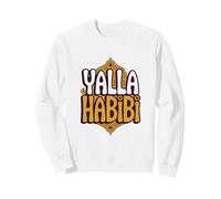 Texto Divertido Yalla Habibi Significa Let's Go My Love Árabe Divertido Sudadera