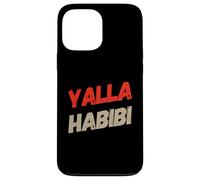 Texto Divertido Yalla Habibi Significa Let's Go My Love Arabic Habibi Carcasa para iPhone 13 Pro MAX