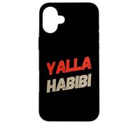 Texto Divertido Yalla Habibi Significa Let's Go My Love Arabic Habibi Carcasa para iPhone 16 Plus