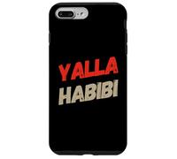 Texto Divertido Yalla Habibi Significa Let's Go My Love Arabic Habibi Carcasa para iPhone 7 Plus/8 Plus
