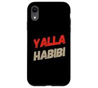Texto Divertido Yalla Habibi Significa Let's Go My Love Arabic Habibi Carcasa para iPhone XR