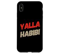 Texto Divertido Yalla Habibi Significa Let's Go My Love Arabic Habibi Carcasa para iPhone XS MAX