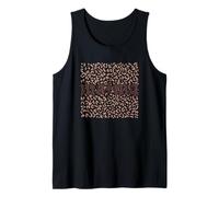 Texto en negrita con estampado de leopardo de Mama Leopard Camiseta sin Mangas