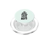 Texto Negro Keep Calm The Yorkshire Way PopSockets PopGrip para MagSafe