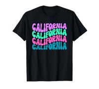 Texto Ondulado Lindo I Love California Camiseta