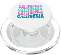 Texto Ondulado Lindo I Love California PopSockets PopGrip para MagSafe