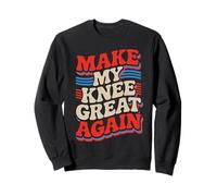 Texto Retro Make My Knee Great Again Sudadera