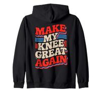 Texto Retro Make My Knee Great Again Sudadera con Capucha