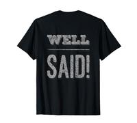 Texto retroimpreso Divertido para la Gente Citas Divertidas Bien Dicho Camiseta