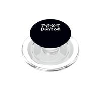 Texto sarcástico No llames Teléfono Evitar Humor Introvertido PopSockets PopGrip para MagSafe