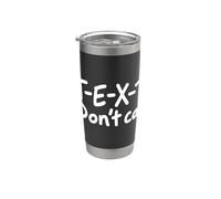 Texto sarcástico No llames Teléfono Evitar Humor Introvertido Vaso térmico de acero inoxidable de doble pared