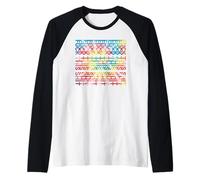 Texto secreto divertido Tie-Dye FTS Mensaje oculto Camiseta Manga Raglan