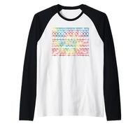 Texto secreto divertido Tie-Dye FTS Mensaje oculto Camiseta Manga Raglan
