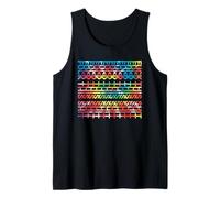 Texto secreto divertido Tie-Dye FTS Mensaje oculto Camiseta sin Mangas