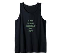 Texto Verde Divertido con Texto en inglés I Am Your Bundle of Joy Camiseta sin Mangas