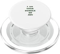 Texto Verde Divertido con Texto en inglés I Am Your Bundle of Joy PopSockets PopGrip para MagSafe