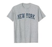 Texto vintage de New York Varsity Sports en azul marino Camiseta