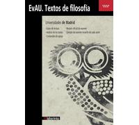 Textos De Filosofía EvAU 2019. Universidades de Madrid - 9788413300191