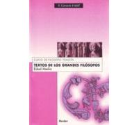 Textos De Los Grandes Filosofos: Edad Media (4ª Ed.)