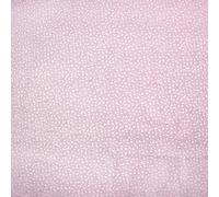 TexTrend Tela al Metro - Algodón - 1 Metro 160 x 100 cm - Tela para Costura - Niños - Pradera Florida Pois Rosa Viejo