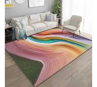 Textura Abstracta Colorida 3D Impreso Moquetas Antideslizante Alfombra Área,3D Ilusión Óptica Alfombras Suave Franela Alfombra De Suelo Salón Dormitorio Throw Runner Rugs Perfil Bajo Al /7456516187600