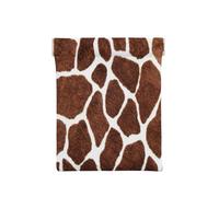 Textura Animal con Estampado de Piel de Jirafa, Squeeze Top Wallet Bolsa de Almacenamiento para Mujer Monedero pequeño Bolsa de Cambio