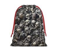 Textura Calaveras Print - Bolsas de regalo reutilizables multiusos, elegantes bolsas de regalo para mujeres, bolsas de regalo de Navidad