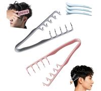 Textura Comb, Volumizing Wide-Tooth Hair Styling Comb, Plastics Texture Roots Volume Combs, Foundation Capacity Apparatus Maximum Lift, Bangs Seam Grooming Styling Tool, For Women Men