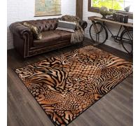 Textura De Animales 3D Impreso Moquetas Antideslizante Alfombra Área,3D Ilusión Óptica Alfombras Suave Franela Alfombra De Suelo Salón Dormitorio Throw Runner Rugs Perfil Bajo Alfombril /7788328691477