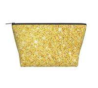 Textura de Brillo Dorado, Bolsa de artículos de tocador Bolsa de Maquillaje Bolsa de cosméticos Bolsa de artículos de tocador de Viaje portátil