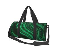 Textura de malaquita, Bolsa de Viaje de Gran Capacidad, Bolso Redondo, Bolsa de Viaje Deportiva, Bolsa de Mano, Bolsa de Fitness