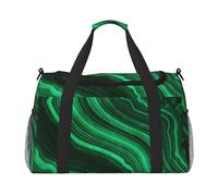 Textura de malaquita,Bolsas Deportivas, Bolsos de Viaje Deportivos Cruzados de Mano, Bolsas de Viaje de Gran Capacidad para Mujeres y Hombres.