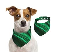 Textura de malaquita,Pañuelos de algodón para Perros, Bufandas Ajustables para Mascotas,L