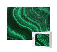Textura de malaquita,Rompecabezas de Madera de 500 Piezas, Juego Familiar, Rompecabezas para Adultos, Adolescentes, decoración del hogar