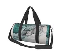 Textura de mármol Verde, Bolsa de Viaje de Gran Capacidad, Bolso Redondo, Bolsa de Viaje Deportiva, Bolsa de Mano, Bolsa de Fitness