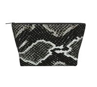 Textura de Piel de Serpiente, Bolsa de artículos de tocador Bolsa de Maquillaje Bolsa de cosméticos Bolsa de artículos de tocador de Viaje portátil