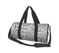 Textura de Piel de Serpiente, Bolsa de Viaje de Gran Capacidad, Bolso Redondo, Bolsa de Viaje Deportiva, Bolsa de Mano, Bolsa de Fitness