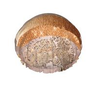 Textura glamurosa con trazos dorados y cobre,Gorro de ducha, gorro de noche, gorro de baño elástico impermeable de doble capa, reutilizable para el cabello.