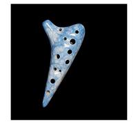 Textura Ocarina 12 hoyos Mini Ocarina Alto C Tono Cerámica Ocarina Principiante Ocarina Instrumento Musical Instrumento de ocarina (1)