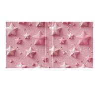 Texture 3D Stars Dusty Peach - Carpetas de cuaderno de 1 pulgada y media, carpeta de 3 anillos con bolsillos interiores, 1 paquete de suministros de carpeta de oficina, 200 hojas