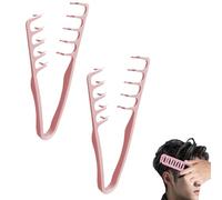 texture comb volumizing wide-tooth hair styling comb bangs seam grooming tool fluffy texture styling combs wide fine-toothed dual-purpose set men's fluffy texture fluffy texture styling (A)