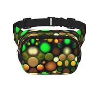 Texture - Riñonera cuadrada universal de doble capa para actividades al aire libre como deportes, viajes, senderismo, ciclismo, Black, Talla única