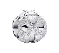 Textured Ladybird Sterling Silver Mini Charm