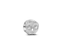 Textured Skull Sterling Silver Mini Charm