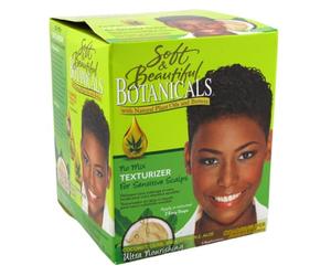 Texturizador de extractos naturales, sin mezclas, para cueros cabelludos sensibles y ásperos de Soft & Beautiful, 2 aplicaciones