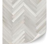 TexturKontor 3 hojas autoadhesivas para casas de muñecas, escala 1:12 (parquet de espiga de roble blanco)