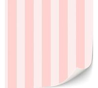 TexturKontor Papel pintado autoadhesivo de 3 hojas para casas de muñecas a escala 1:12, papel pintado antiguo clásico victoriano (rayas rosas)