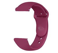 TEXUM Correa de silicona para pulsera deportiva universal de 20 mm Reloj 4 Classic 42 46 mm Smartwatch Band (color: rojo vino, tamaño: 20 mm universal)